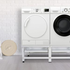 Base Lavatrice  - asciugatrice Doppia TI Ripiano per 2 elettrodomestici I con cassetti 2 colori