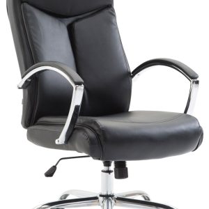 Sedia Ufficio In Similpelle I Poltrona Ergonomica Girevole Alto Schienale E Braccioli 2 colori