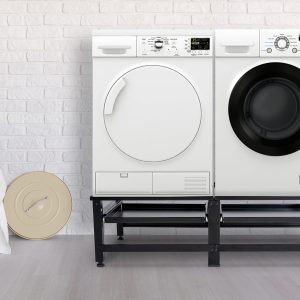 Base Lavatrice Doppia Tampa I Ripiano per 2 elettrodomestici I con cassetti 2 colori