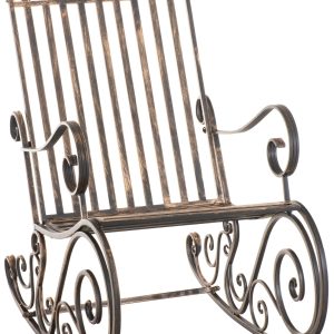 Sedia A Dondolo Smilla Stile Rustico Nostalgico I Sedia A Dondolo Classica in Ferro I Sedia A Dondolo Design
