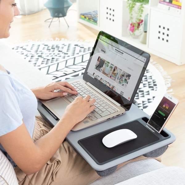 Scrivania Portatile per Laptop con Cuscino