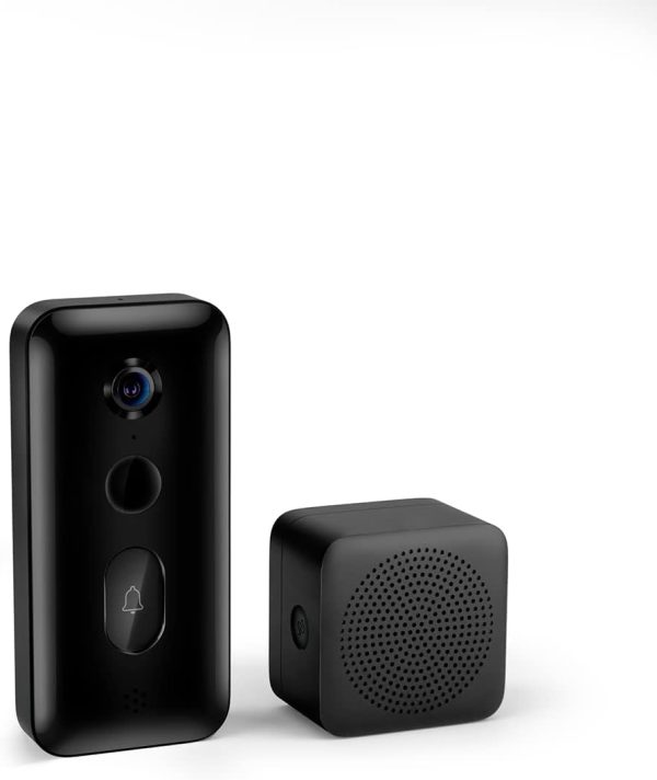 Xiaomi Smart Doorbell 3, Risoluzione 2K Ultra nitida, Riconoscimento Profilo del Corpo AI