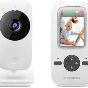 Motorola Nursery VM481: Video Baby Monitor con Unità Genitore Portatile, Microfono ad Sensibilità, Visione Notturna a Infrarossi, Zoom Digitale