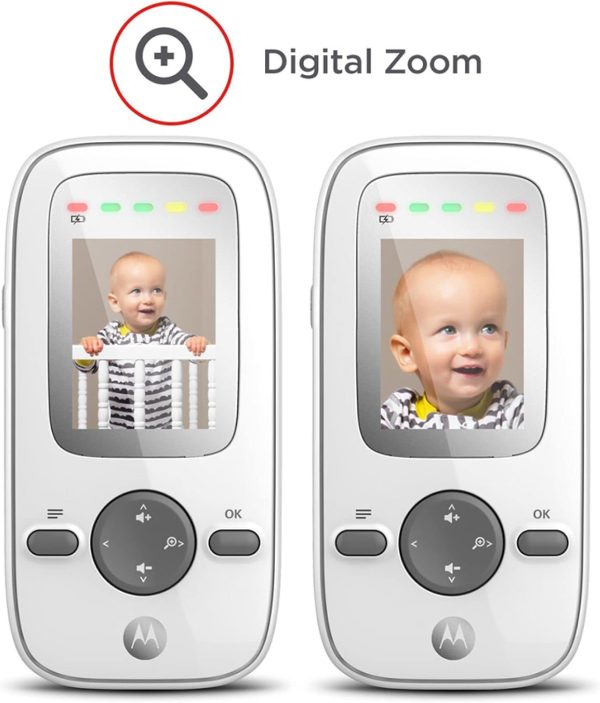 Motorola Nursery VM481: Video Baby Monitor con Unità Genitore Portatile, Microfono ad Sensibilità, Visione Notturna a Infrarossi, Zoom Digitale - immagine 4